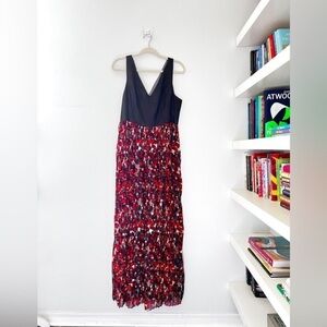 Adelyn Rae Pleated Maxi Dress size large